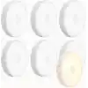 6lı Set Hareket Sensörlü Gece Lambası – USB Şarjlı 4000K Gün Işığı LED – Duvar, Dolap, Merdiven, Başucu için Akıllı Işık