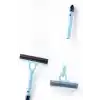 Busstier 4 in 1 Spreyli Cam Temizleyici Çekçek ve Fırça Aparatı Su Hazneli Pratik Camsil Çok Fonksiyonlu Pencere Banyo Ayna Temizlik Aracı