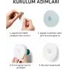 6lı Set Hareket Sensörlü Gece Lambası – USB Şarjlı 4000K Gün Işığı LED – Duvar, Dolap, Merdiven, Başucu için Akıllı Işık