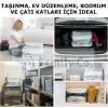 Family Co.3lü Paket Ekstra Büyük Küp Vakumlu Hurç Saklama Poşetleri110x90+25cm1Adet,100x70+33cm-1Adet, 80x50+25 cm -1Adet Giysiler, Yorganlar, Yastıklar, Battaniyeler İçin Vakumlu Hurç