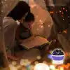 Jouis Gece Lambası Star Master Masa Lambası, Gökyüzü Projeksiyon Gece Lambası, Yıldızlı Gece Lambası, Dekoratif ve Şık Tasarım (Pembe)