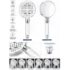 Busstier Krom Filtreli Duş Başlığı 6 Modlu Yüksek Basınçlı Tasarruflu El Duşu Kireç Önleyici Mineral Filtreli Banyo Duş Başlığı 12,5 cm Geniş Başlıklı Evrensel Uyumlu
