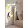 TELVESSE Yarım Ay Gece Lambası ON/OFF Tuşlu Koridor Hol Işığı Uyuma Işığı Sarı K6975