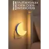 TELVESSE Yarım Ay Gece Lambası ON/OFF Tuşlu Koridor Hol Işığı Uyuma Işığı Sarı K6975