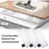 Karcher SC2 SC3 SC4 SC5 Easyfix Buharlı Temizlik Makinesi Uyumlu Yedek Mop Seti (3 Adet el aparatı + 3 adet Zemin aparatı yedek mop bezi)