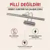 SekaTech Krom Kasa LED Flüt Aplik | 6W | 3200K Gün Işığı | 35cm | Duvar Tipi Ayna/Tablo/Resim/Banyo Üstü Dekoratif Işık | IP20 İç Mekan Kullanım