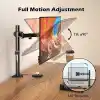 BONTEC 13-32 İnç Yüksekliği Ayarlanabilir Tekli Monitör Kolu, 10 kg’a Kadar, VESA 75x75/100x100