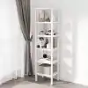Deconox 6 Katlı Köşe Rafı | Banyo, Mutfak ve Kiler İçin Yer Tasarruflu Organizer | Çok Amaçlı Plastik Raf | 3 Farklı Renk Seçeneği (38x29x152 cm) Dikey ve Yatay Kullanım (BEYAZ)