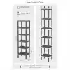 Deconox 6 Katlı Köşe Rafı | Banyo, Mutfak ve Kiler İçin Yer Tasarruflu Organizer | Çok Amaçlı Plastik Raf | 3 Farklı Renk Seçeneği (38x29x152 cm) Dikey ve Yatay Kullanım (BEYAZ)
