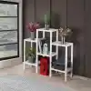 Deconox 6 Katlı Köşe Rafı | Banyo, Mutfak ve Kiler İçin Yer Tasarruflu Organizer | Çok Amaçlı Plastik Raf | 3 Farklı Renk Seçeneği (38x29x152 cm) Dikey ve Yatay Kullanım (BEYAZ)