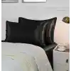 Ipeksi Saten 50x70 Cm Yastık Kılıfı 2 Adet, Kıvırcık Saçlar,Dalgalı ve Düz saçlar, Bordo 2 Adet Hediye Saten Toka,Cilt Dostıu,Cilt Bakım,Kozmetik,Hediyelik,Çeyizlik kullanılabilir (Siyah)