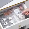 Promosyonca 6 Parça Organizer Çekmece İçi Düzenleyici, Şeffaf Kristal Plastik Düzenleyici Seti, Plastik Organizer Kutular | Makyaj, Ofis, Mutfak ve Banyo Düzeni İçin 6 Farklı Boyda Şeffaf Kutu