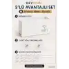 3lü Set Modem Gizleme Kutusu | Wi-Fi Router Saklama Kutusu | Pleksi Duvar Tipi Modem Koruyucu + 20 Adet Kablo Düzenleyici + 2 Adet Yapışkanlı Vidalı Askı Hediyeli (3, 3Lü Set)