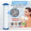 6 Fonksiyonlu Filtreli Duş Başlığı – Basınç Artırıcı Çok Modlu Duş Sistemi + 10 Adet Yedek Filtre | Kireç Önleyici Su Tasarruflu Duş Başlığı Seti (Siyah)