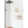 ATA HOME Banyor Yapışkanlı Banyo Rafı, 2li Banyo Düzenleyici Organizer Duş Şampuanlık, Plastik Beyaz