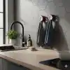 Pratik Tak-Çıkar Havlu Askısı - Kendinden Yapışkanlı, Vidalama Gerektirmez, 2’li Set – Mutfak, Banyo, Kapı Arkası İçin Uygun