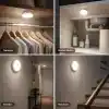 2’li Set Sensörlü LED Kabin Işığı Gece Lambası | 1,5W | 4000K Doğal Beyaz | 150 Lümen | USB Şarjlı | Manyetik & Bantlı | Mutfak Dolabı, Merdiven, Gardırop Aydınlatma Karanlıkta Harekete Duyarlı