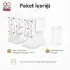 Ayarlanabilir Teleskopik Metal Kitap Tutucu, Masaüstü Kitap Desteği ve Raf Düzenleyici Stand, 9-42 cm Genişleyebilir, Mıknatıslı Kalemlik Hediyeli (Siyah)