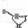 North Bayou NB A5C Ergonomic 17-32 inch Çift Kol 2-9 kg Kapasiteli Yeni Nesil Profosyonel Monitör Standı (Siyah)