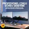 North Bayou NB A5C Ergonomic 17-32 inch Çift Kol 2-9 kg Kapasiteli Yeni Nesil Profosyonel Monitör Standı (Siyah)