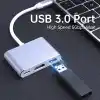 Coverzone Type-c 3in1 Hdmi 4K Usb 3.0 Görüntü Veri Aktarımı Sağlar Usb Adaptör Notebook ve Macbook ile Uyumlu TC-23