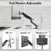 BONTEC 13-32 İnç Gazlı Amortisörlü Tekli Monitör Kolu, 9 kg’a Kadar, Tam Hareketli, VESA 75x75/100x100