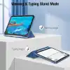 UnDePlus iPad 11.Nesil A16 11inç/10.Nesil 10.9inç ile uyumlu Kılıf Flip Cover Kalem Bölmeli PC Case