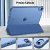 UnDePlus iPad 11.Nesil A16 11inç/10.Nesil 10.9inç ile uyumlu Kılıf Flip Cover Kalem Bölmeli PC Case