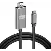 Daytona HC-01 Type-C to 4K Ultra Full HD HDMI USB-C Tak Çalıştır Macbookile ipadile telefon ile uyumlu Görüntü Aktarım Kablosu-1.8m