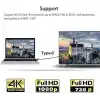 Daytona HC-01 Type-C to 4K Ultra Full HD HDMI USB-C Tak Çalıştır Macbookile ipadile telefon ile uyumlu Görüntü Aktarım Kablosu-1.8m
