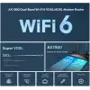 TP-Link Archer VX1800v, AX1800 Mbps Çift Bantlı Fiber Destekli Wi-Fi 6 VDSL/ADSL Modem Router, 4 Gigabit LAN Portları + 1 USB 2.0 Port, MU-MIMO, Super VDSL, Tether Uygulaması ile Kolay Kurulum