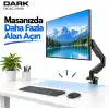 Dark VM18 1 Adet Monitör Takılabilen 13-32 Uyumlu Amortisörlü, Masa Monte Monitör Kolu (DK-AC-VM18)