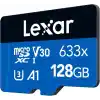 Lexar 128GB 633x MicroSDXC UHS-I U3 100/45 MB/sn Yüksek Performanslı MicroSD Hafıza Kartı