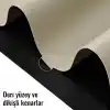 Klasse Çift Renk Dikişli PU Deri Masa Matı 80x40 Cm Mousepad, Su Geçirmez Masa Sümeni, Çift Taraflı Kullanım, Dizüstü Bilgisayar/Ofis/Ev için, Kaymaz Taban (Bej Ve Kahverengi)