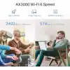 TP-Link RE705X, AX3000 Mbps Wi-Fi 6 Menzil Genişletici, Geniş Bant Güçlendirici, 1 Gigabit Bağlantı Noktalı Hotspot, 160 MHz Kanallar, Dahili Access Point Modu