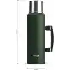 Stevig 4 Camp Klasik Vakumlu Kulplu Çelik Termos 1.5 LT. Green ST-206