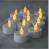 SNA Pilli Led Tealight T-LİGHT MUM PİLLİ MUM LED IŞIK SICAK SARI RENK DEKORASYON SÜSLEME DÜĞÜN KINA ORGANİZASYON (6)