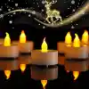 SNA Pilli Led Tealight T-LİGHT MUM PİLLİ MUM LED IŞIK SICAK SARI RENK DEKORASYON SÜSLEME DÜĞÜN KINA ORGANİZASYON (6)