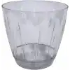 2 adet Plastik Orkide Saksısı Seti 1,5 lt Gizli Tabaklı Şeffaf Saksı 145 x 135 mm