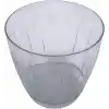 2 adet Plastik Orkide Saksısı Seti 1,5 lt Gizli Tabaklı Şeffaf Saksı 145 x 135 mm