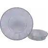 2 adet Plastik Orkide Saksısı Seti 1,5 lt Gizli Tabaklı Şeffaf Saksı 145 x 135 mm