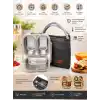 Valkyrie 304 Paslanmaz Çelik 3 Bölmeli Lunch Box Termal Çantalı – Sızdırmaz Kapaklı Beslenme Kabı