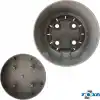 ToXA Begonya Saksı Tabaklı Drenajlı Mat Plastik Çiçek Saksısı (1 Adet, 9 Litre, 25cm, Bej)
