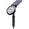 18W Solar Bahçe Aydınlatma Lambası - 9 LED Yeşil Işık, 200 Lümen, IP65 Su Geçirmez, Güneş Enerjili Kazıklı veya Duvar Montajlı Çim Armatürü