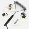 Mangal Temizleyici, 2 Paket Metal Mangal Izgara Temizleme Fırçası ve Kazıyıcı. Mangal Mutfak Temizliği için 30,5 cm ve 20,3 cm Çelik Kıllı Mangal Fırçası, Daha Kolay ve Etkili Temizlik için