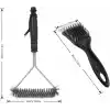 Mangal Temizleyici, 2 Paket Metal Mangal Izgara Temizleme Fırçası ve Kazıyıcı. Mangal Mutfak Temizliği için 30,5 cm ve 20,3 cm Çelik Kıllı Mangal Fırçası, Daha Kolay ve Etkili Temizlik için