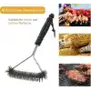 Mangal Temizleyici, 2 Paket Metal Mangal Izgara Temizleme Fırçası ve Kazıyıcı. Mangal Mutfak Temizliği için 30,5 cm ve 20,3 cm Çelik Kıllı Mangal Fırçası, Daha Kolay ve Etkili Temizlik için