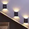 Robeve Tekli Solar Bahçe Aydınlatması Güneş Enerjili Bahçe Aydınlatması Duvar Lambası Çift Taraflı Aplik Işık Led Işık