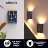 Robeve Tekli Solar Bahçe Aydınlatması Güneş Enerjili Bahçe Aydınlatması Duvar Lambası Çift Taraflı Aplik Işık Led Işık