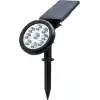 18W Solar Kazıklı Çim Armatürü – Güneş Enerjili Amber Led Bahçe Aydınlatma Lambası, IP65 Su Geçirmez, 200 Lümen, 5-6 Saat Çalışma